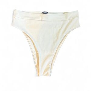 Aerie Women’s Size S Cream Cheeky Beach‎ Pool Tropical Vacation Bikini Bottom